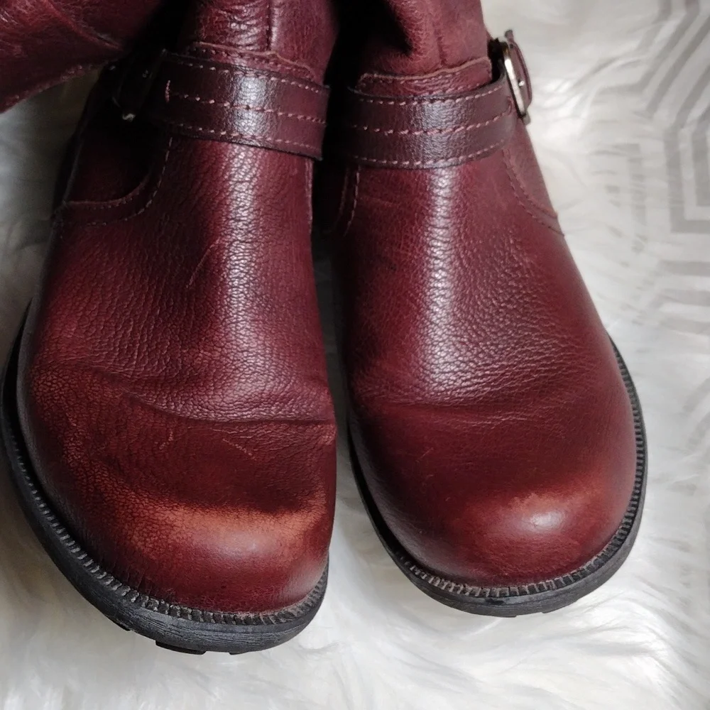 Earth Origins Penelope brown leather boots sz 7W. - Picture 9 of 15